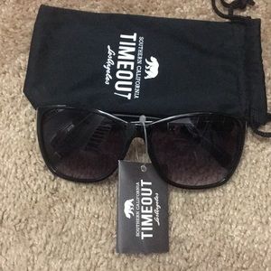 “Time out” sunglasses, brand new, black&silver